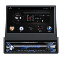 Autoradio Android universel 7 pouces avec écran tactile capacitif, lecteur DVD/CD, simple DIN