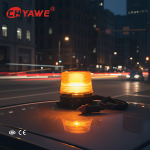 Luces de Baliza Intermitentes LED con Alarma, Cable Enrollado Magnético de 16', Material de PC/ABS, Alimentación Externa para Vehículos y Camiones - Product Image 1