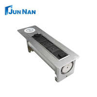 Prise de courant de bureau escamotable en alliage d'aluminium avec recharge sans fil, prise de courant cachée pour table de réunion, prise de courant USB de bureau