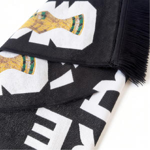 Bufanda Deportiva Profesional de Acrílico, Larga, Reversible, Gruesa, de Doble Cara, con Patrón de Letras Argyle, para Fanáticos <span class=keywords><strong>del</strong></span> Fútbol, Copa <span class=keywords><strong>Mundial</strong></span> de Fútbol - Product Image 3