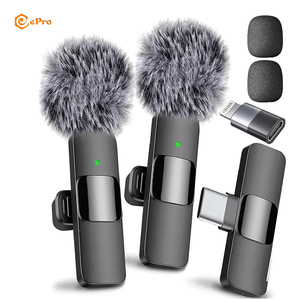 Micrófono Lavalier inalámbrico K9 Grabación de audio Reducción de ruido Mini MIC para IOS Android MobilePhone Tiktok Transmisión en vivo - Product Image 1