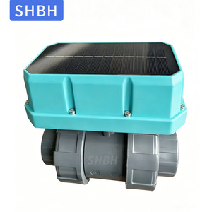 Shbh <b>Solar</b> <b>Powered</b> Electric <b>Ball</b> Valve Dn50 2 Inch Upvc Irrigation Water Control With 4g Lora Remote - Product Image 3