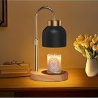 Lampe d'aromathérapie électrique en bois de bambou, moderne, simple, réglable en hauteur, pour la fonte de cire, style européen et américain, décorative de chevet, veilleuse