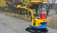Mini Excavadora Hidráulica de Fibra de Vidrio y Acero, Resistente, para Parques Infantiles Interiores y Exteriores, Centros Comerciales