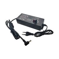 OL catu daya bisa disesuaikan 12-24v 5A adaptor AC/DC dengan tombol putar 120W adaptor daya bisa disesuaikan LED