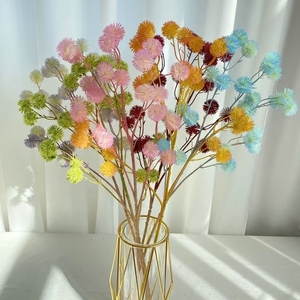 Flores Artificiales de Alta Calidad, Flor de Bola Espinosa de Plástico, Flor de Hortensia de 61 cm para Decoración de Bodas, Centro de Mesa - Product Image 1