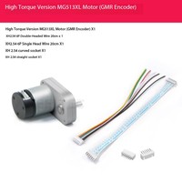 Aismartlink MG513XL Moteur à engrenages DC Châssis de véhicule intelligent 28 Rapport de réduction Encodeur GMR MG513XL Kit moteur