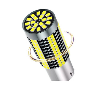HearxinLED Nuova Lampadina LED 1156 P21W PY21W 7440 per Indicatori di Direzione e Freni, Luce Retromarcia Gialla Rossa 126SMD Universale BA15S BAU15S 12V - Product Image 6