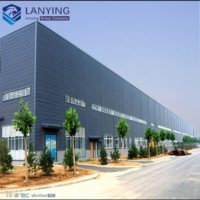 Nave Industrial Prefabricada de Acero, Estructura de Acero Ligero, Edificio para Fábrica