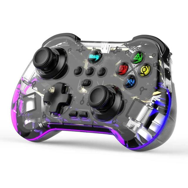 Z01F RGB Light Wireless Game Controller for PS4 Gamepad for Nintendo Switch/Android/IOS/PC With Hall Effect Joysticks Trigger