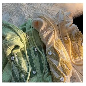 Felpe con Cappuccio OEM alla Moda con Ricamo 3D, Vestibilità Regolare in Poliestere e Cotone, Effetto Lavaggio Acido, per Uomo, Primavera - Product Image 2