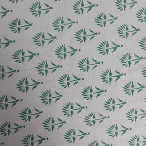 Nappe en coton imprimé main indienne Boho Floral Couverture de table de mariage - Product Image 1