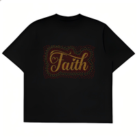Transfert de strass personnalisé, design chrétien, transfert thermique pour t-shirts
