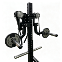 Rack de squat à charge par disques réglable en acier, appareil d'entraînement des épaules et des bras pour exercices du dos et de la poitrine, équipement de gym commercial