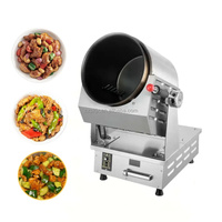 Mesin Robot memasak listrik otomatis, mesin Robot koki untuk restoran, mesin memasak nasi goreng putar, wajan pengaduk Mi pintar