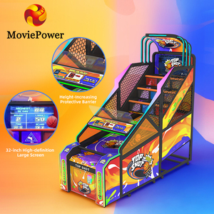 Jeux à pièces Street Basketball Amusement Arcade Game Machine Monitor 3D Screen Electronic Basketball Game Machine - Product Image 2