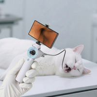 Alat Pemeriksaan Telinga Hidung Tenggorokan Anjing Kucing Otoskop Endoskop Veteriner Profesional 360 Angulasi Portabel