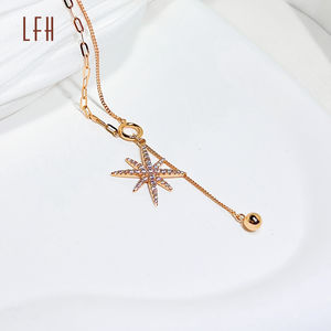 เครื่องประดับทองแท้เพชรพร้อมสร้อยคอที่มีใบรับรอง Au750moon สร้อยคอดาวเครื่องประดับทองแท้ทอง18K - Product Image 6