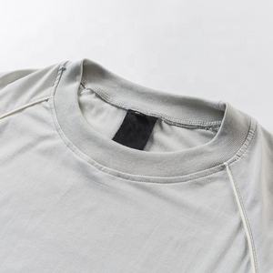 เสื้อยืดออกกำลังกายทรงโอเวอร์ไซส์สำหรับผู้ชาย พิมพ์ลายการ์ตูนวินเทจด้วยระบบดิจิทัล ผ้าฝ้าย 100% แต่งขอบตัดสี ขายส่ง - Product Image 5