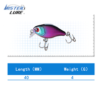 Machine de fabrication d'appâts artificiels MISTER LURE 4g 40mm, nouvelle lumière holographique, leurres minnow pour la pêche au bar et au brochet.