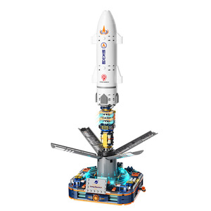 Juego de bloques de construcción JAKI <span class=keywords><strong>Breaking</strong></span> <span class=keywords><strong>Dawn</strong></span> Long March 9 Rocket CK017 con luces para niños de 8 a 13 años - Product Image 5