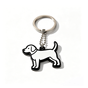 Custom Enamel <b>Cat</b> Keychain Metal Key <b>Ring</b> Floral Pendant Zinc Alloy Souvenir Gift - Product Image 3