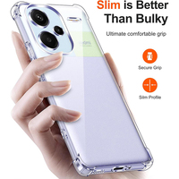 Coque souple en silicone transparente antichoc pour Xiaomi Redmi Note 13 12 Pro Plus Pro + 4G 5G coque de luxe ultra mince transparente
