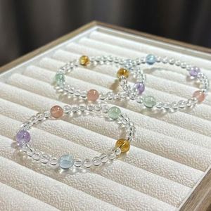 Pulsera de cuentas de cristal craquelado con diseño de gato Sweet Fantasy Popcorn, joyería de cuentas para mujer, pulseras de cristal, brazaletes para niñas - Product Image 4
