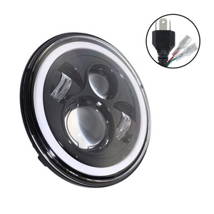 Faro LED Redondo de 7 Pulgadas para Harley, Jeep Wrangler, Camioneta, Motocicleta, con Luz de Conducción de Ojo de Ángel, Luz Antiniebla DRL - Product Image 2