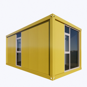 Casas modulares diminutas prefabricadas modernas personalizadas, contenedor prefabricado amarillo de 1 baño para hoteles listo para enviar a Europa - Product Image 6