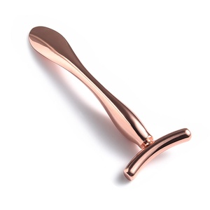 Private Label Simple Rose Gold <b>Metal</b> Eye Contour Massager Face <b>Roller</b> - Product Image 5
