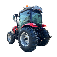 Tracteur agricole compact miniature de haute qualité 70 ch 4x4 avec moteur, boîte de vitesses et pompe multifonctionnel