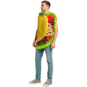 Disfraz de Taco para Halloween, Disfraz de Comida Mexicana para Adultos, Suministro Directo de Fábrica para Fiestas, Actuaciones en Escenario - Product Image 3