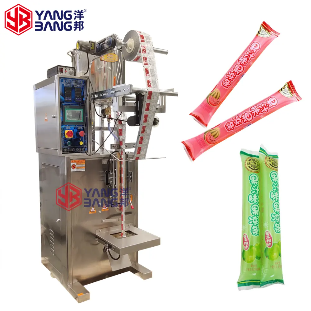 JB-330Y VFFS liquide de jus de machine à emballer de bâton de sucette glacée/popsicle sac d'emballage machine