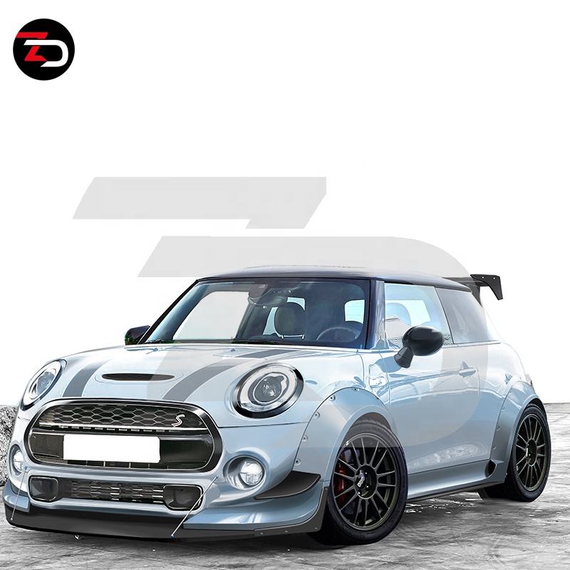 Hot Sale ZD Design Wide Style body kit for MINI Cooper JCW F56 With Fender Flares Front Lip Rear Bumper Spoiler Side Skirts