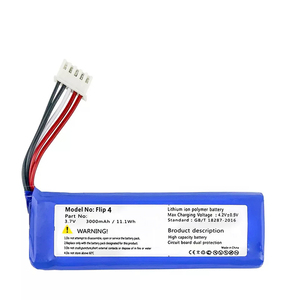 Batterie rechargeable pour haut-parleur, batterie au lithium pour J BL <span class=keywords><strong>Flip4</strong></span> GSP872693 01 Flip 4 3.7V 3000mAh / 11.10Wh - Product Image 1