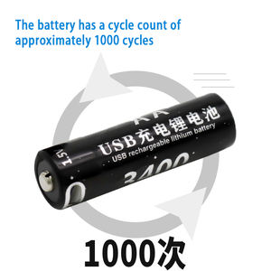 1.5v 3400 Mwh急速充電Aaリチウムイオンスマート充電式バッテリー家電用 - Product Image 4