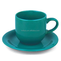 Vaisselle émaillée de couleur, hôtel, tasses à café blanches élégantes, 220cc/350cc, tasse en céramique avec soucoupe, ensemble de couverts de mariage, tasses à café blanches