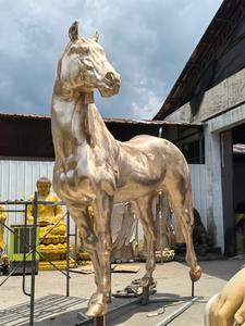 Sculture d'<span class=keywords><strong>Arte</strong></span> Vintage Personalizzate, Sculture di Cavalli in Bronzo per Esterni, Oggetti Decorativi in Rame - Product Image 3