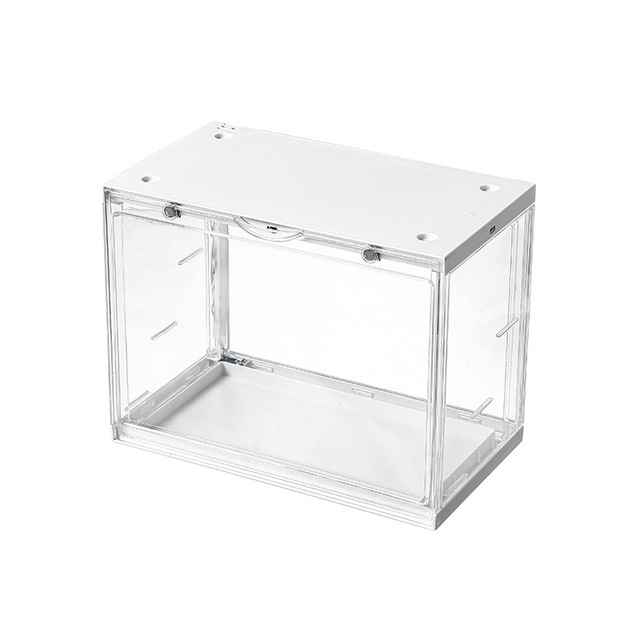 Acrylic Magnetic Induction Light Blind Box Display Case LED Sound-Activated Dustproof CD Storage Rack Transposable