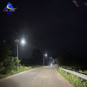 Farola solar LED al por mayor, 6 metros de altura, para ingeniería, uso residencial, iluminación de carreteras rurales, con sensor de movimiento, súper resistente - Product Image 1