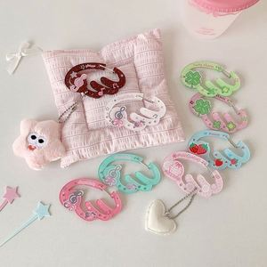 Cute Clear <b>Custom</b> Acrylic Carabiner <b>Keychain</b> with UV Printing Logo for Promotion - Product Image 3