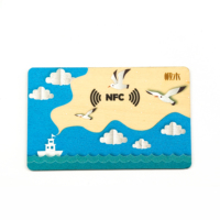 Carte en bois RFID haute qualité personnalisé Nature bois NFC carte hôtel Keycard