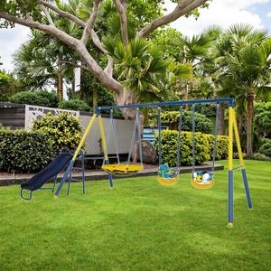 Super Flyer con Flying Buddies Swing Set <span class=keywords><strong>Play</strong></span> Slide and Swing Set KM613 - Product Image 3