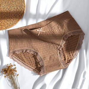 กางเกงชั้นในเอวสูงสำหรับผู้หญิงชุดชั้นในเซ็กซี่ของผู้หญิงชุดชั้นในลูกไม้ขนาดใหญ่พิเศษไร้รอยต่อระบายอากาศได้ - Product Image 6