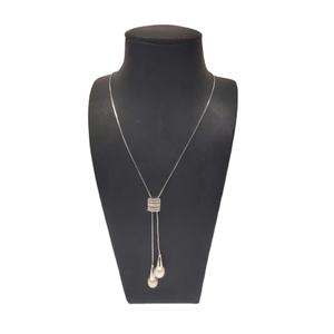 Pendentif perle rose d'eau douce en argent de pureté 92.5 pour femmes Colliers fins à la mode Vente directe d'usine - Product Image 1