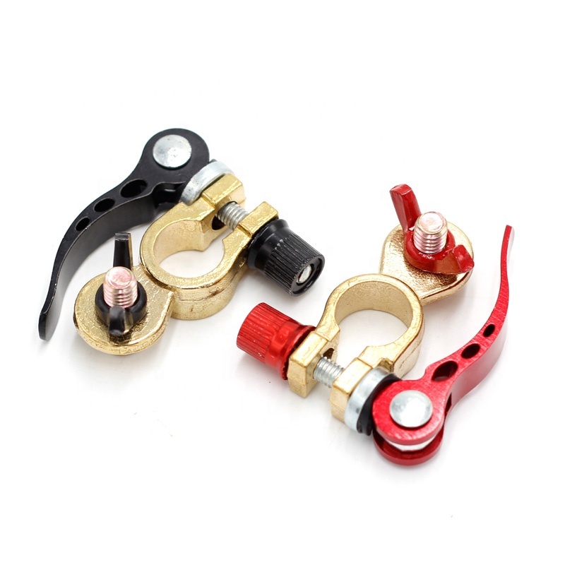 2 Sets Manchons Bornes Batterie Voiture - Adaptateur Réduction Diamètre - Métal - Facile à Installer