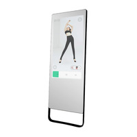 43 55 pouces Android Workout Magic Monitor Stand Exercise Smart Home Fitness Gym Mirror Wall Digital Touch Screen Display