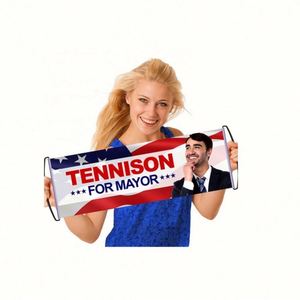 Custom LOGO High-quality Portable Marathon Cheer Retractable Scrolling Banner Handheld <b>Flag</b> Reusable UV/Digital Printed Banners - Product Image 2