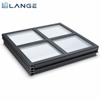 Lange Fenêtre de toit en aluminium avec verre feuilleté, verre de sécurité trempé, étanche et isolé pour villa et maison